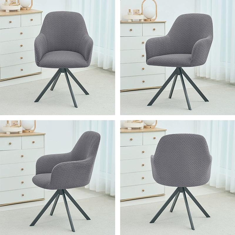 Thickened High Armrest Chair Cover Jacquard Swivel Office Chair Dust Cover