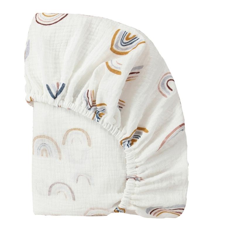 Breathable Baby Bassinet Sheets Removable Cradles Fitted Sheet Changing Mat Cover Protectors for Newborn Infant Cribs