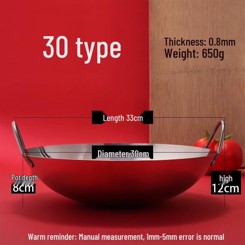 Triceratops 30cm Stainless Steel Non-stick Wok Set