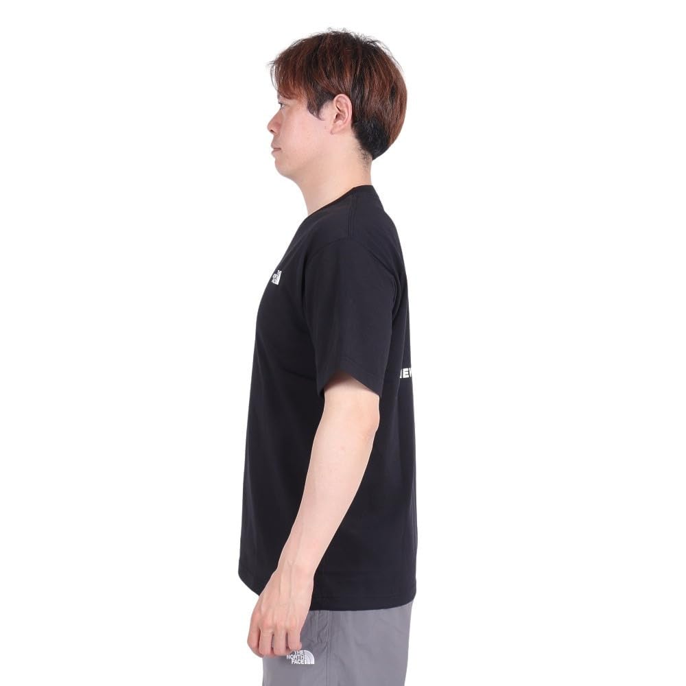 The North Face NT32446 Short Sleeve Bandana Square Logo Size L Tee, Black,