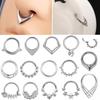 Easy To Wear Seamless Heart Nose Rings Piercing Nose Decors Comfortable Body Jewelry for Party and Daily Use