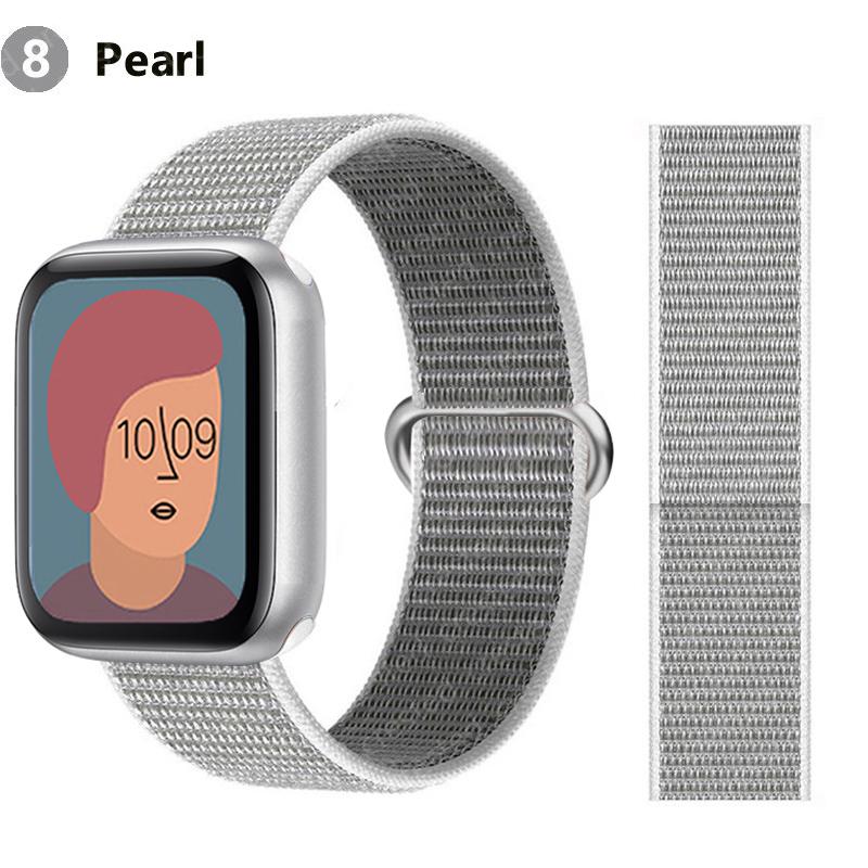 2pcs Straps For Apple Watch Band 44mm 40mm 45mm 46mm 42mm 49mm 41mm Nylon Loop Bracelet iwatch Series 10 9 8 7 6 5 3 se ultra 2