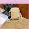 Canvas Bag Crossbody Mini Zipper Purse For Women Daily Casual Pocket Phone