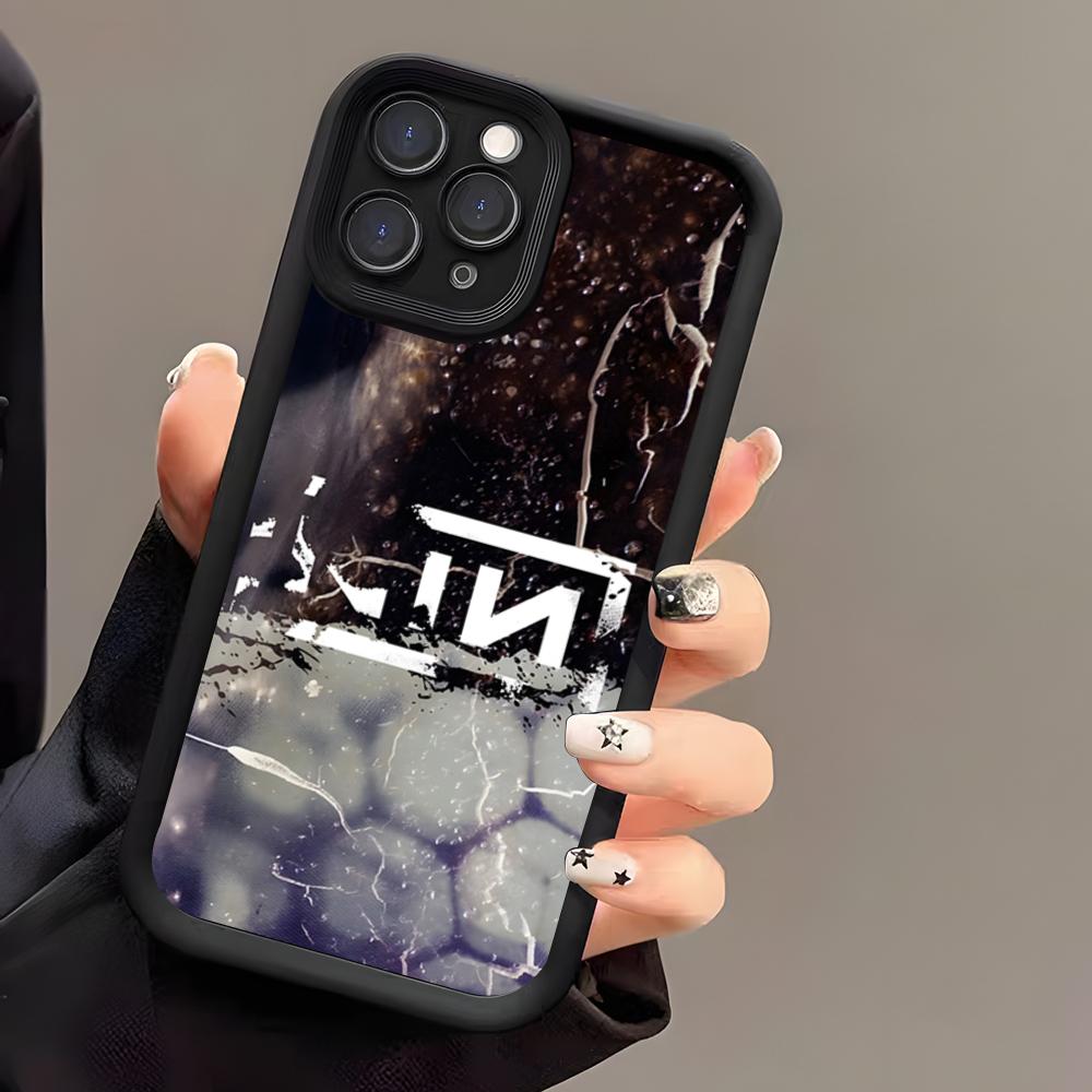 Band Nine I-Inch N-Nails Phone Case For IPhone 17 Air 16 E 15 14 Plus 13 12 11 Pro Max Black Sky Eye Stepped Protective Case