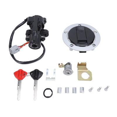 Juego de Interruptor de Encendido, Tapa de Gasolina, Cerradura de Asiento Metal ABS Repuesto para Suzuki GSXR600 GSXR750