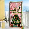 Serviette de plage de Noël Haute Absorption & Séchage Rapide Confortable Légère