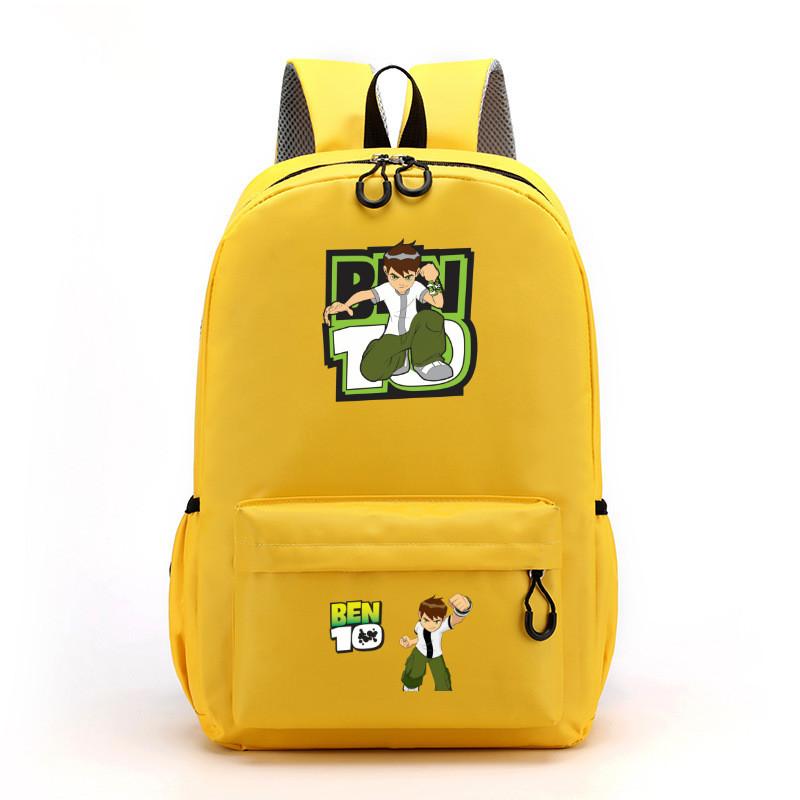 Ben 10 Kids School Backpack With Breathable Lightweight Polyester For Middle School Students