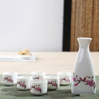 Shangqi Ceramic Liquor Cup and Dispenser Set