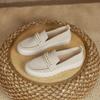 Japanese Princess Shoes Fisherman Shoes Single Shoes Knitted Woven Shoes Flying Woven Flat Pearl One Pedal Loafers Women