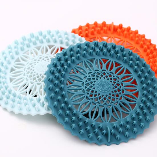 Shower Drain Hair Catcher Easy Installation Clean Prevent Clogs Hair Guard Plastic Hair Trap for Bathroom Drain