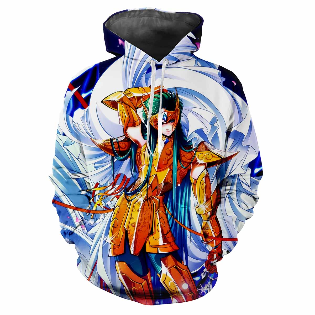 

Saint Seiya Classic 3D Harajuku Printed Cartoon Anime Cool Fashion Avant-garde Чоловіки Жінки М які та Зручні Модні Худі Топ M