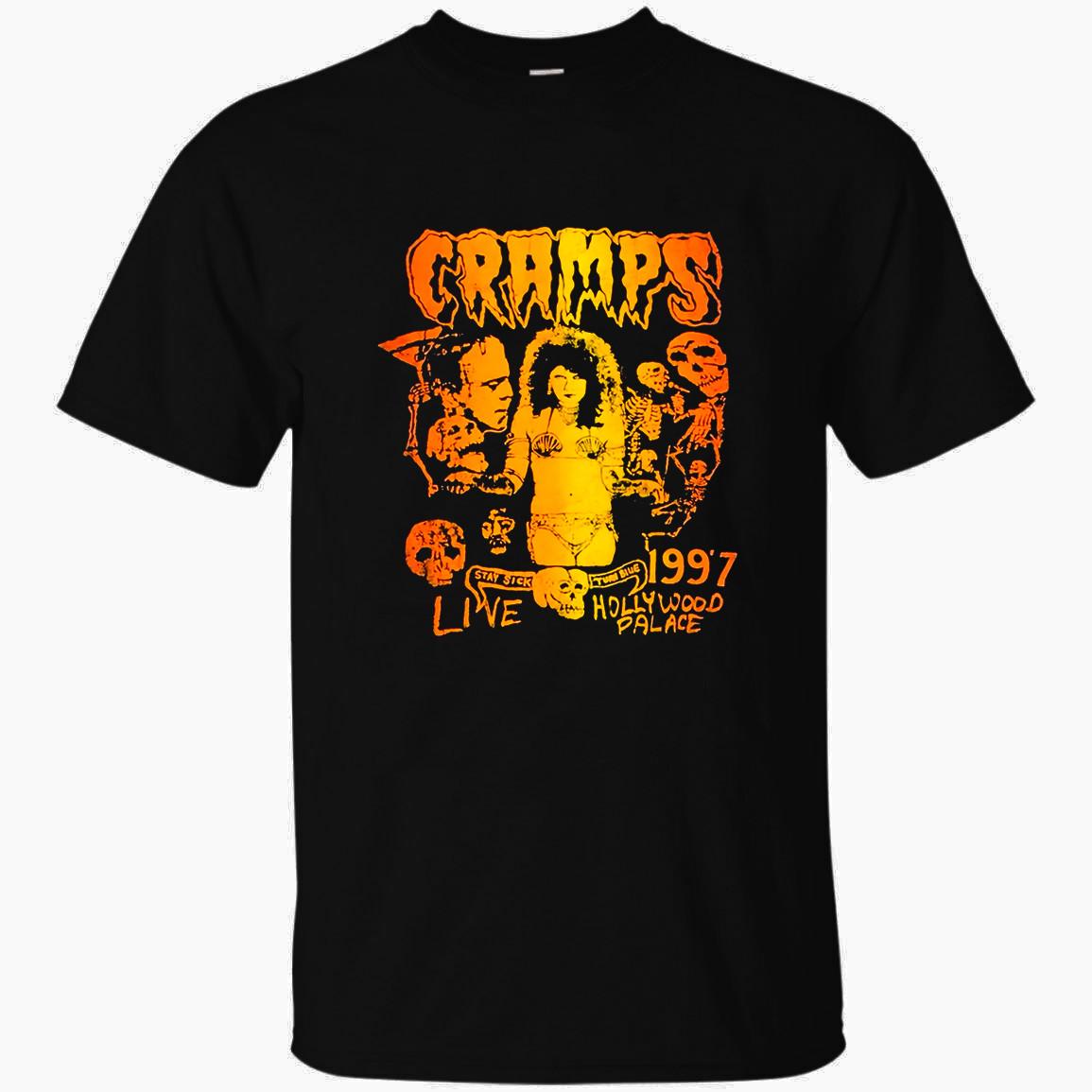 The Cramps Band Tour Christmas Cotton Black Unisex S-234XL T-Shirt TU117 S