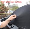 Double layer Car Rear Side Window Sunshade UV Protect Perspective Mesh W/ Zipper