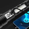 Super Big Flashlight USB Rechargeable Most Strong LED Flash Light Long Range Torch Zoom Outdoor With Digital Power Display