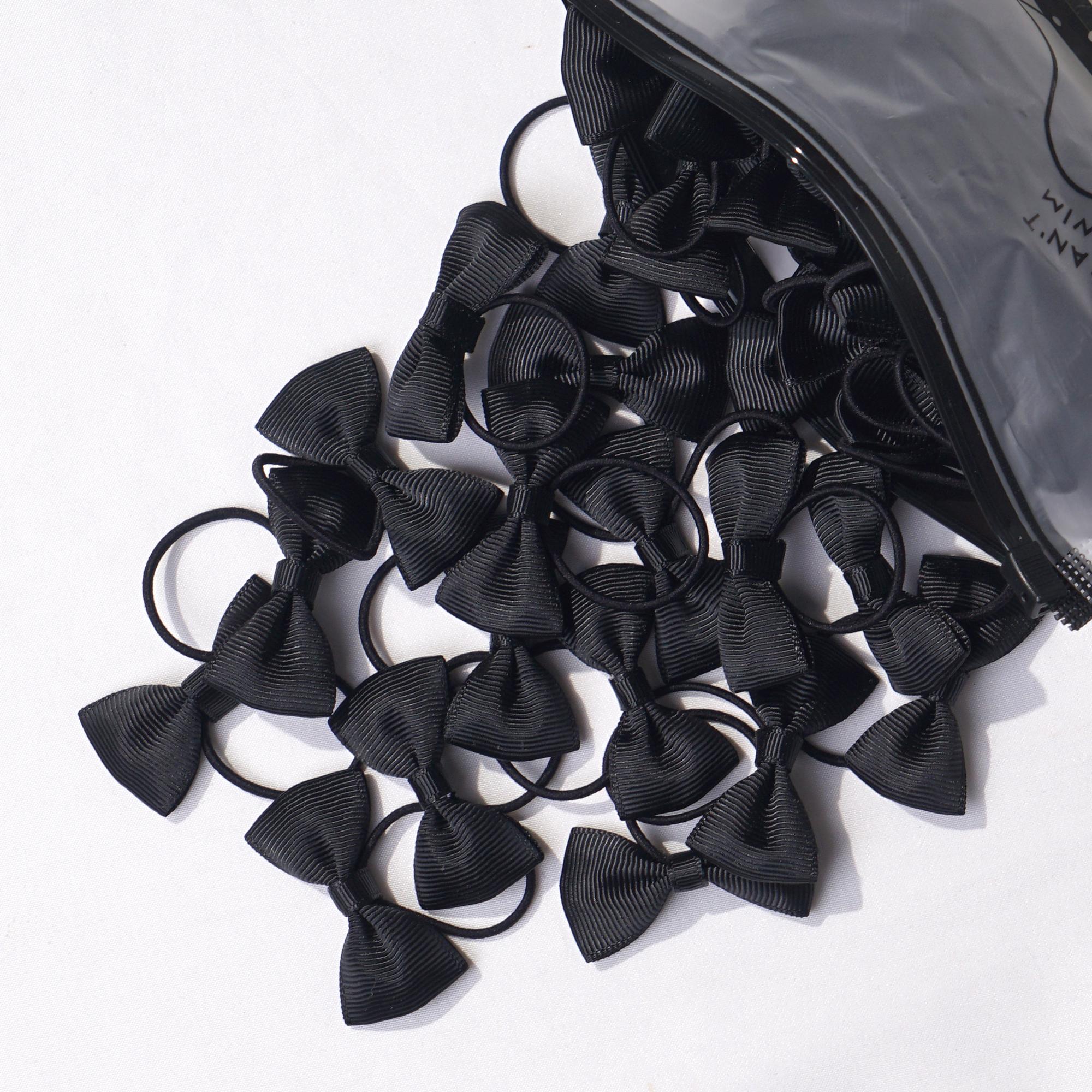 

20/40 шт., 2 дюйма, банты для волос для маленьких девочек, эластичные завязки, бант из репсовой ленты с резинкой, держатели для хвоста, аксессуары для волос