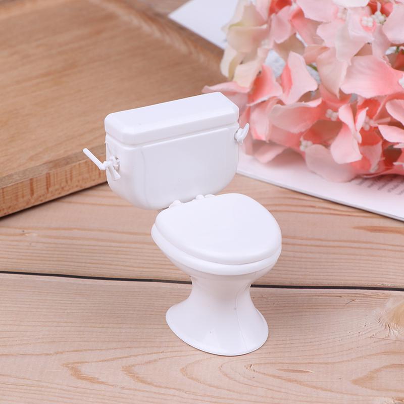 Dollhouse Furniture Vintage Bathroom Toilet Miniature Toys Dolls Accessories
