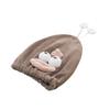 Kids Microfiber Hair Drying Hat Girls - Soft Coral Fleece Towel Cap Quick Dry Absorbent Hooded Wrap Bath Time