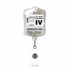 1pc Acrylic Flash Easy-to-pull Buckle Rotating ID Buckle Staff Telescopic Badge
