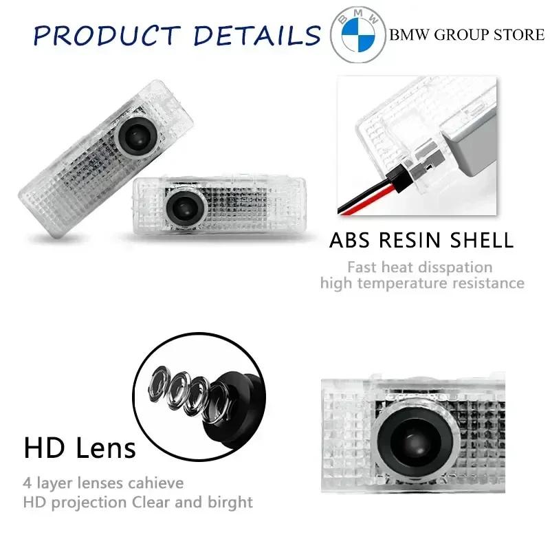 2/4Pcs Car Door LED Light Welcome Logo BMW M X1 X2 X3 X4 X5 X6 X7 F15 E90 E92 E60 E61 E65 F01 F02 F15 F30 M5 G30 G38  Lighting.