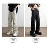 Mens Loose Straight Cargo Pants Casual Outdoor Sports Trousers Teenagers Fashion