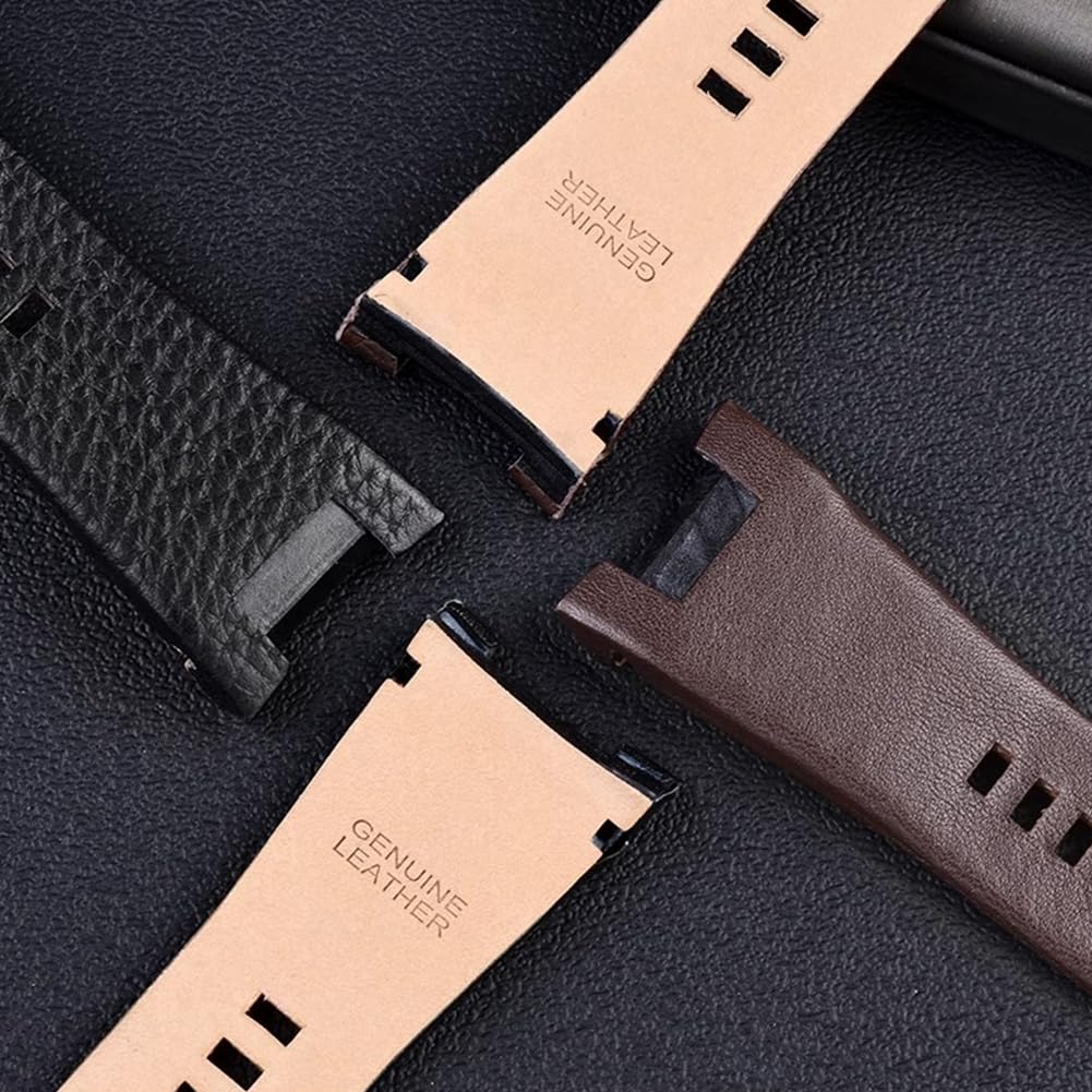 Sibehill Diesel Uhrenarmband, 32mm x 17mm, Echtes Leder Uhrenarmband [Inklusive 3 Federstegen, Federstegwerkzeug und Box]