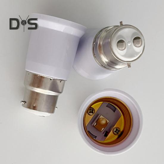 B22 To E27 Light Socket Adapter 100-250V AC Voltage Easy Installation Universal Light Bulb Holder Converter Adapter