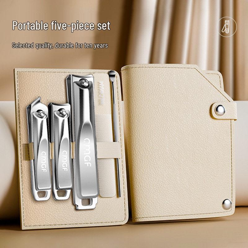 German Angled Nail Clippers - Large, Portable Manicure & Pedicure Scissors Set