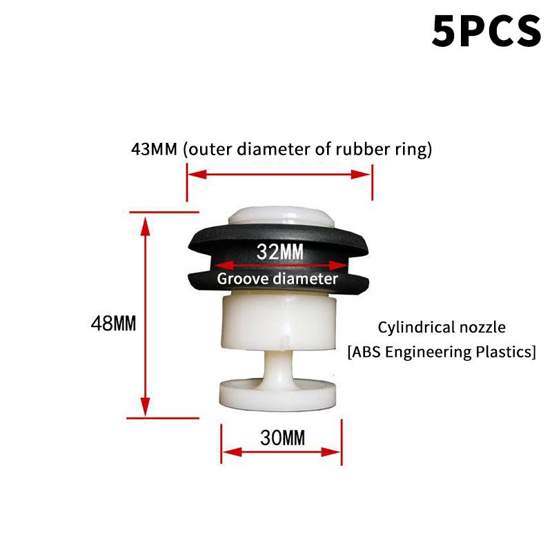 

ABS 360 Degree Cooling Tower Evaporative Condenser Nozzle With Rubber Gasket BAC Anti-clogging Shower Head