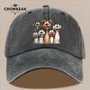 pc Cheerful Cartoon Dog Family Design Printed Casual Baseball Cap Lightweight Comfortable And Breathable Adjustable Size fo