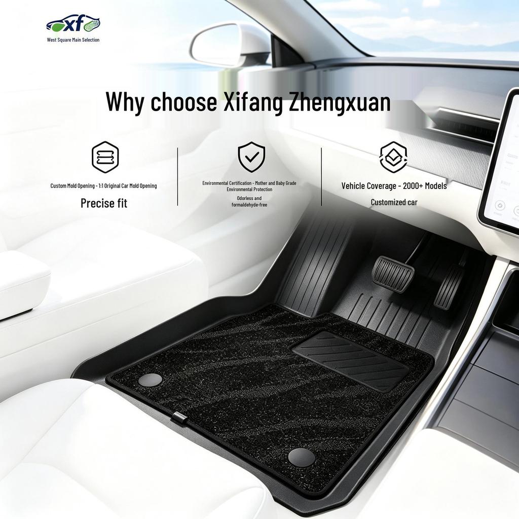 Premium TPE Foot Mats for Cadillac ATS: High-Density, Vehicle-Specific, Safe for Mother & Baby