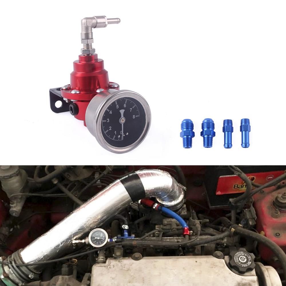 Universal Adjustable Fuel Pressure Regulator Tomei Type With Original Gauge and Instructions AN6 1/8NPT  RS-FRG003