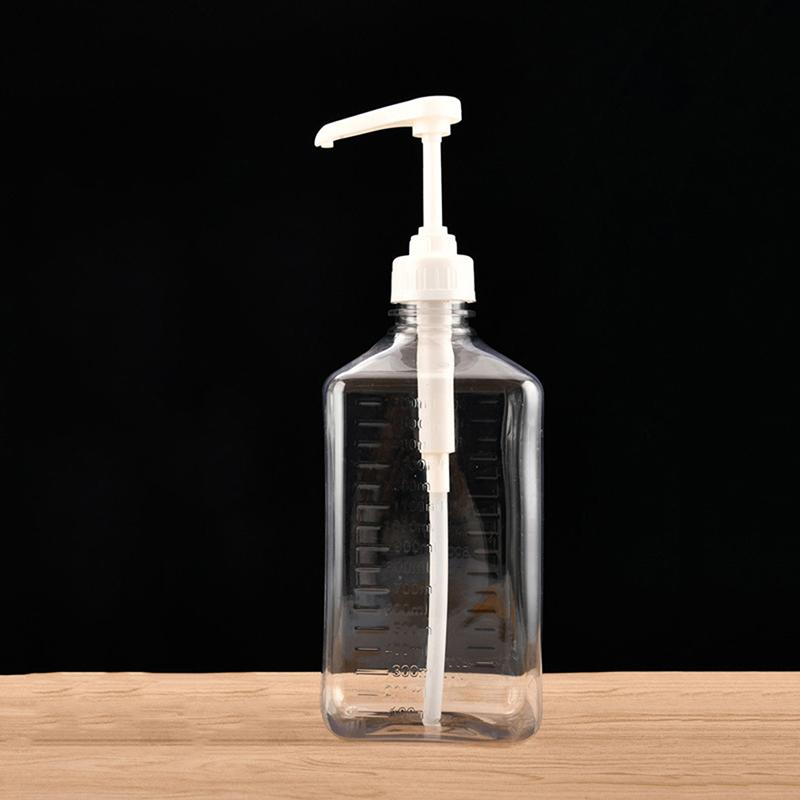 Pumpička Dávkovač na Kávu Mléčný Čaj Sirupová Pumpička Bílý Dávkovač Tekutin na Sirup 10cc Dávkovací Pumpička na Láhev na Džus