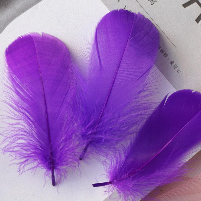 Natural Goose Feathers Plumes 4-8cm 8-12cm Swan Feather Plume for Home Decoration Craft DIY Wedding Jewelry Accessories 100pc