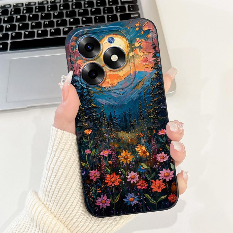 For Tecno Spark 20C Case Spark20 Pro KJ6 New Fashion Candy Painted Cover Shockproof Phone Case For Tecno Spark 20 Pro Plus Shell