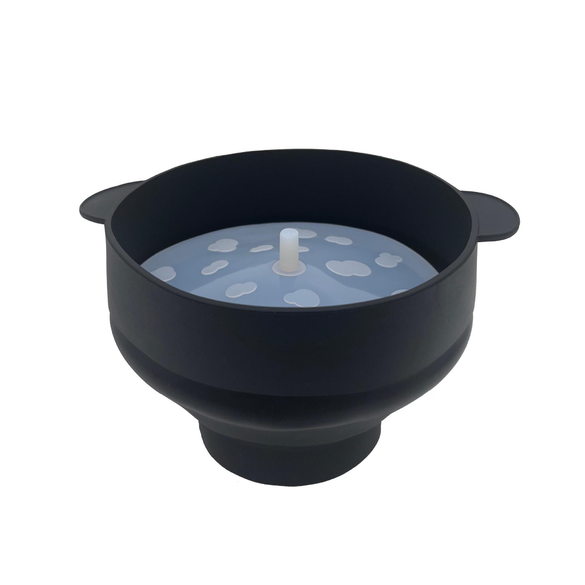 

Foldable High-Temperature Resistant Silicone Popcorn Bowl for Microwave Ovens