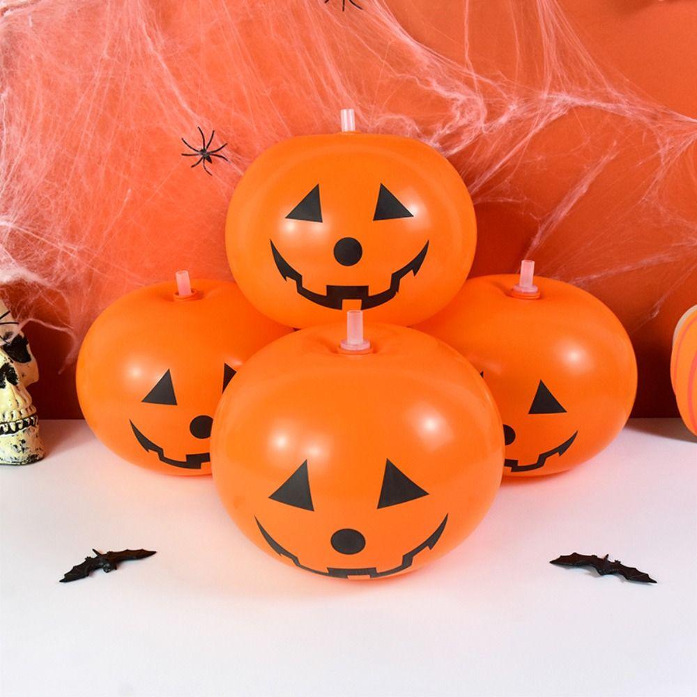 5Pcs Latex Pumpkin Ghost Festival Balloons Halloween Halloween Pumpkin Air Baloons Home Outdoor