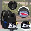 DSLEAF Basketball-Rucksack, Basketball-Rucksack, Studenten-Basketball-Rucksack, Ballaufbewahrung, Fußball-Rucksack für Jungen (Schwarz)