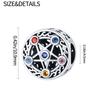 Six Stars Charms Copper Plated Original Beads Fit Originalcharms Bracelet Beads Jewelry Gifts For Women