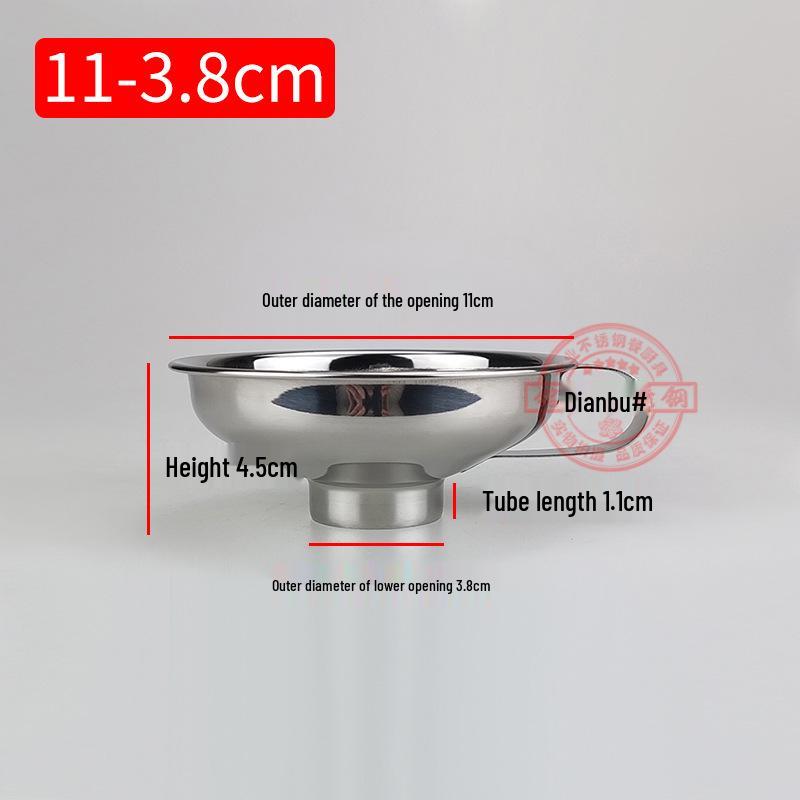 Широкогорлый воронка из нержавеющей стали 304 для еды, заправок для салатов, солений, колбасы и джема