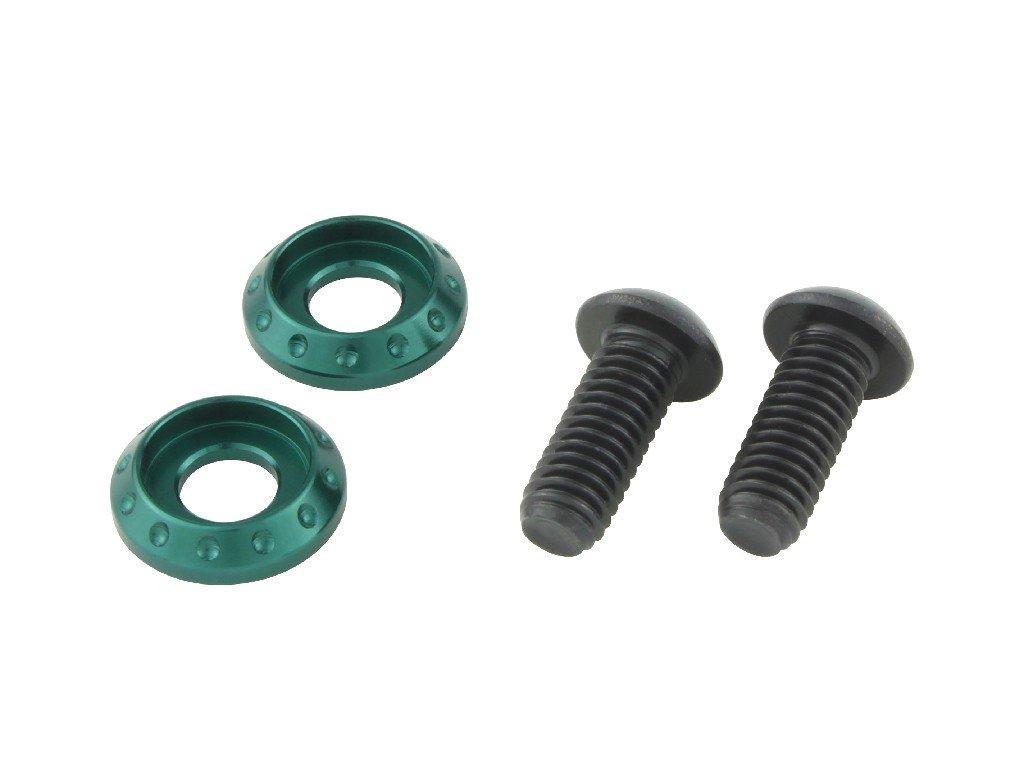 POSH FAITH Motorcycle Supplies Machined License Plate Holder Set Dark зелёный