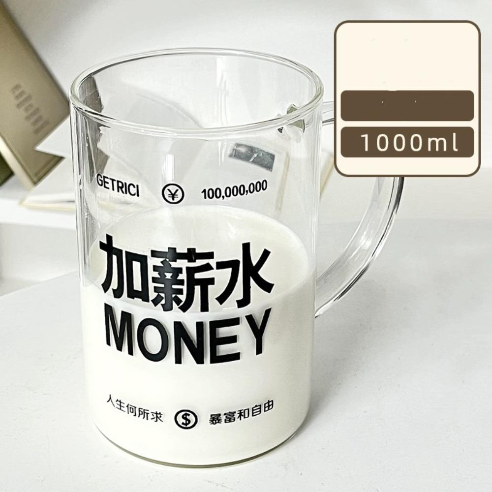 

with Lid Scale Water Cup INS Style Breakfast Cup Portable Straw Glass Cup Home Office Style C