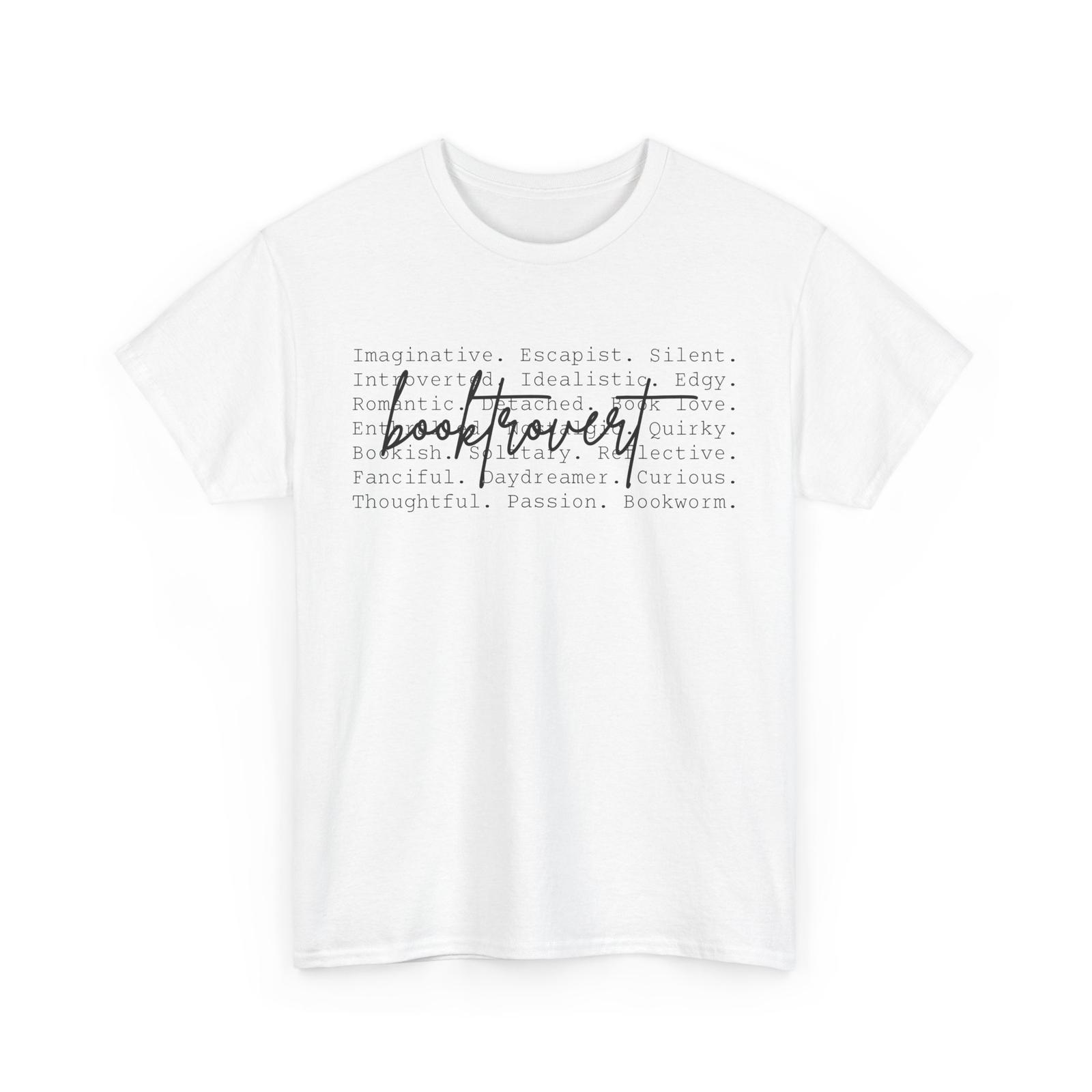 

Book T-Shirt | Reading Shirt | Booktrovert Definition Funny Book Lover T-Shirt 2XL