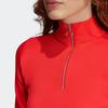 adidas Maglione in Maglia Casual Sportivo con Collo Alto Donna Maglione Rosso DU8504