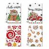 1pc/2pc/4pc/pack Christmas Scrub Sponge Creative Kitchen Dish Cloth Festive Cleaning Decor for Home & Table Kitchen Dish Towel Xmas Cleaning Supplies
