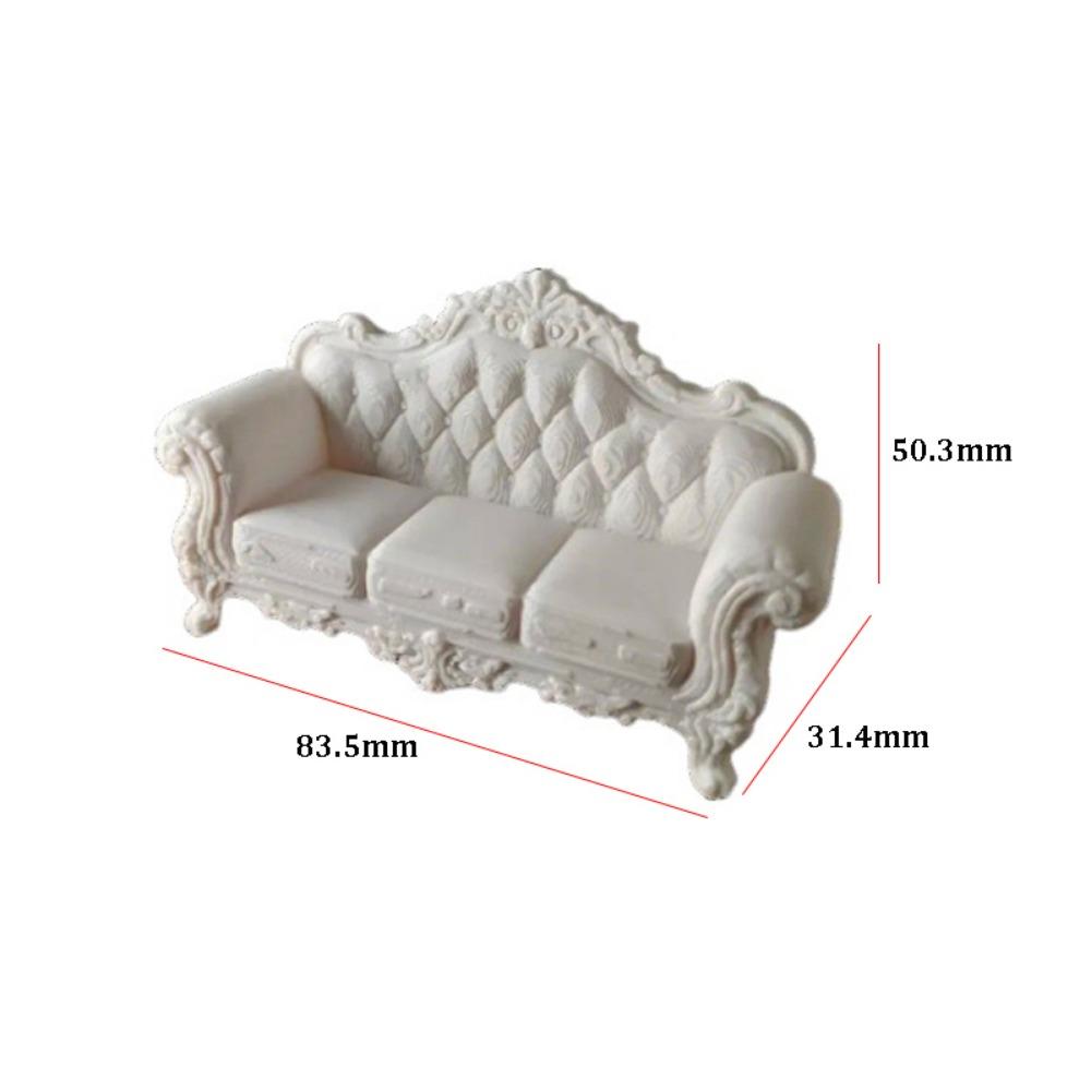 Multistyles European Style Sofa Model Mini Living Room Furniture New Pretend Play Toys