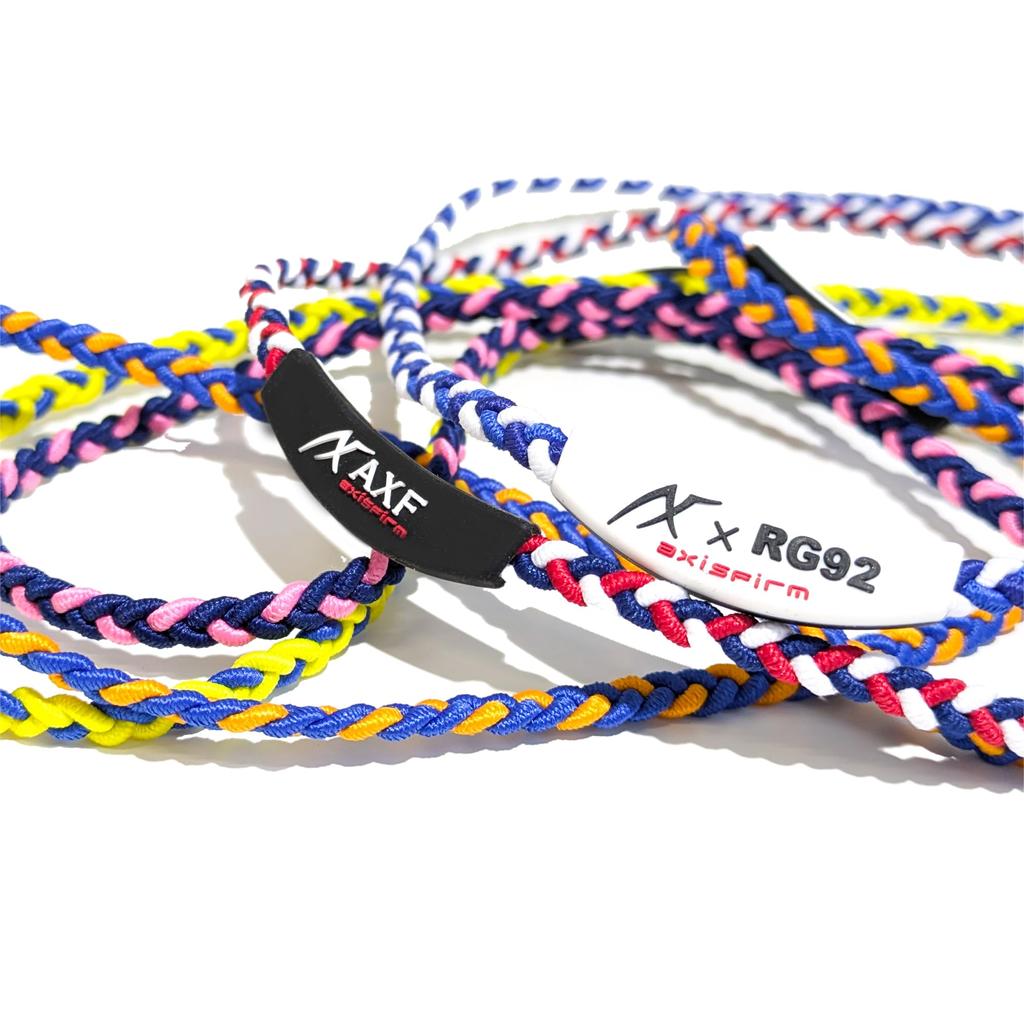 303 Tuning Navy X White X Large Lightweight Silicone Necklace [Axef] Band, Red, (51cm),