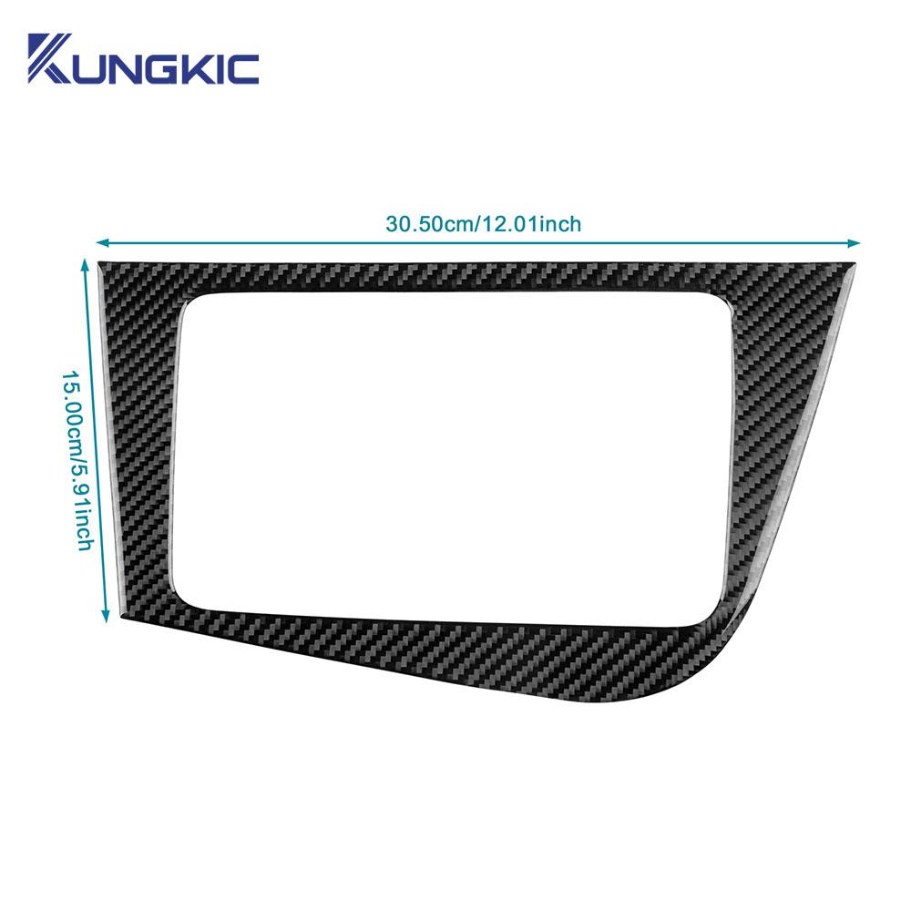Pro Seat Leon 2005 2006 2007 2008 2009 2010 2011 2012 Skutečná měkká nálepka z uhlíkových vláken LHD RHD Panel CD vozu Interiérové doplňky