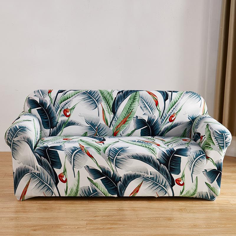 High Elasticity Dust-Proof Printed Sofa Cover Anti Slip Anti Cat Scratch Couch Slipcover Easy-Care Cloth Towel For Four Seasons