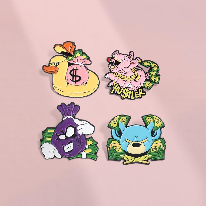 Eyecatching Cartoon Character Brooch In Colorful Design For Stylish Decoration And Gifts