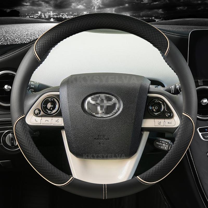 For Toyota Prius 30 20 V Prius C Plus Plug-in Prime XW10 XW20 XW30 XW50 2001~ Car Steering Wheel Cover Auto Accessories